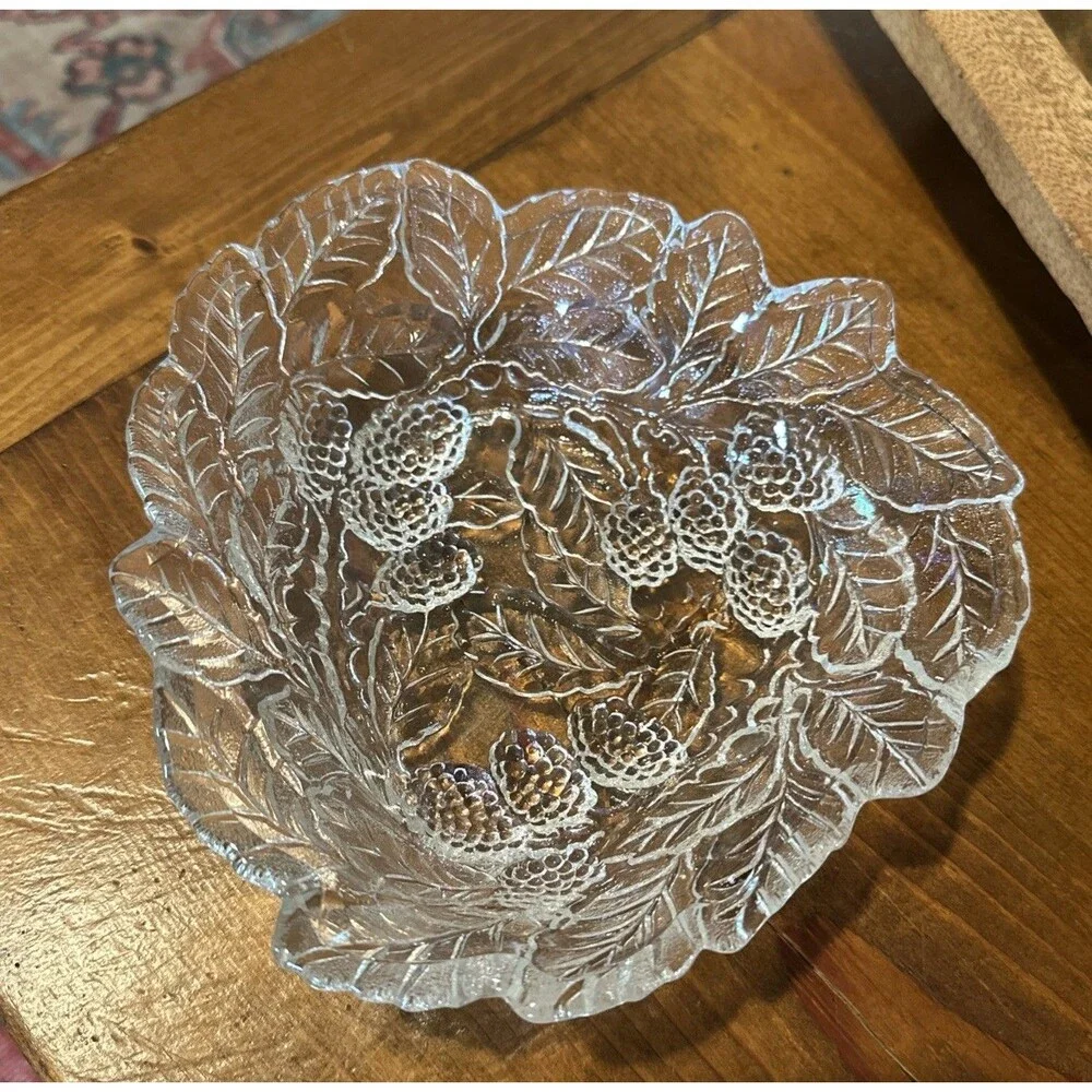 Vintage Indiana Glass Loganberry Clear 7
